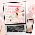 サロン専用Canva対応 集客SNS投稿テンプレート100種｜Instagram・LINE・チラシ全対応